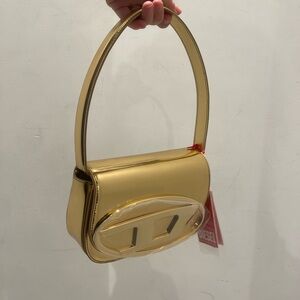 Gold Diesel Bag